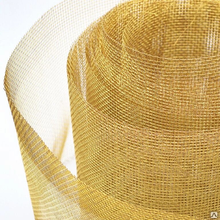 Сетка тканная латунная