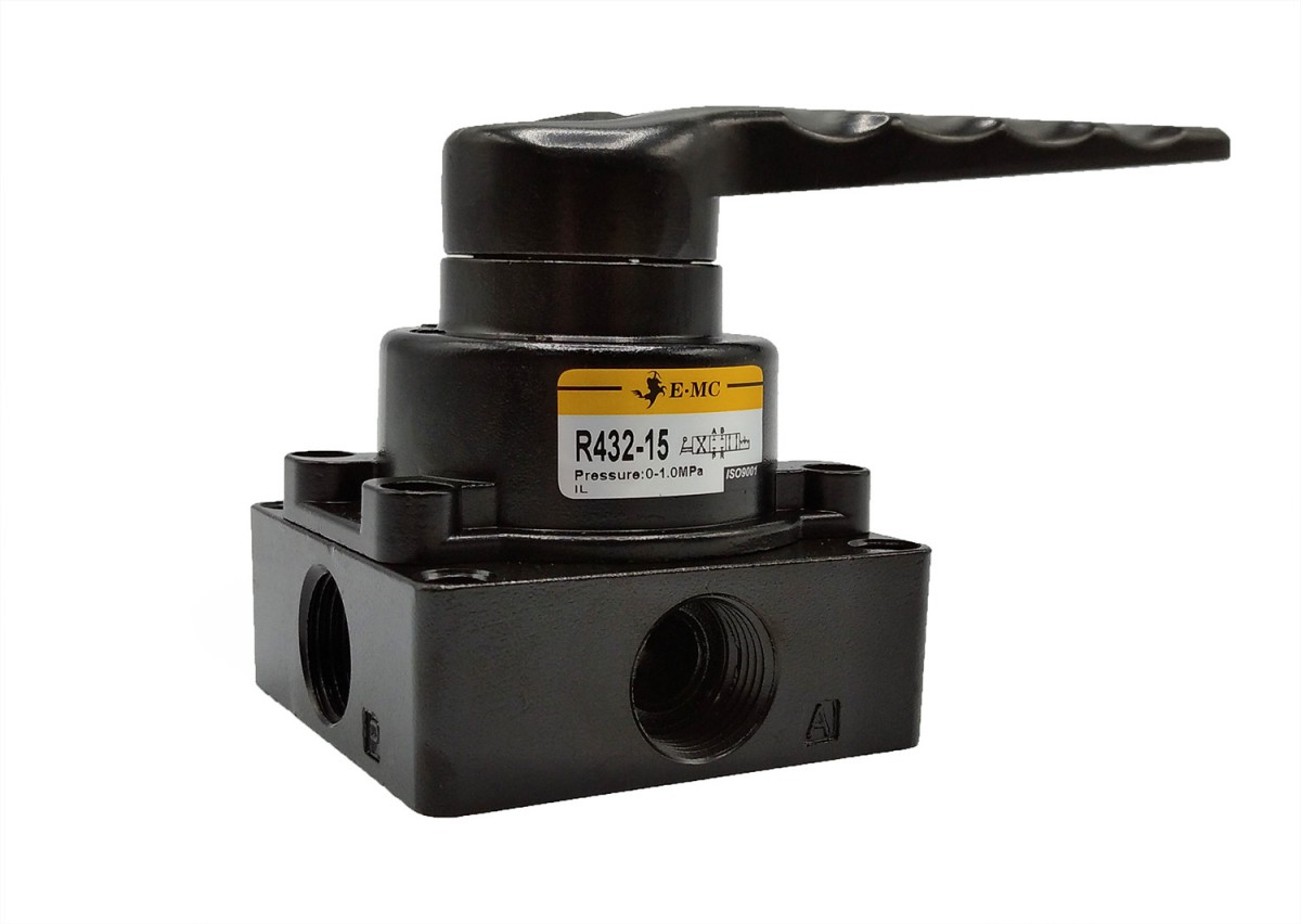 R432-15 Распределитель ручка, 4/3 позиции, 1/2G